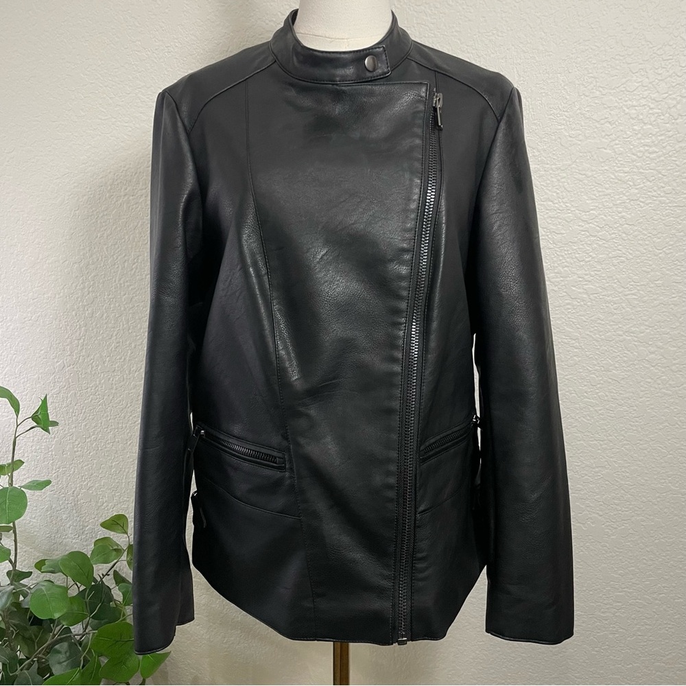 Violeta by MNG (Mango) Faux Leather Moto Jacket – Size S ✨